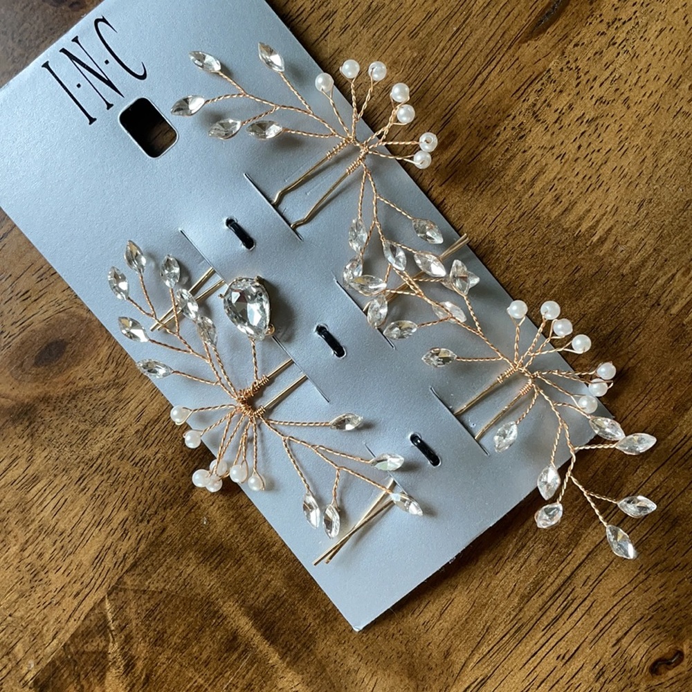 Pearl Hair pins bridal wedding prom bride bridesmaid